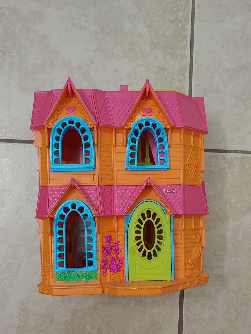 Vintage 2004 Fisher-Price Victorian Dollhouse Sweet Streets
